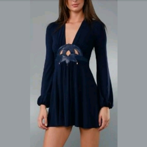 Ingwa Melero Jersey Lotus Mini Dress Size Small - Picture 8 of 8